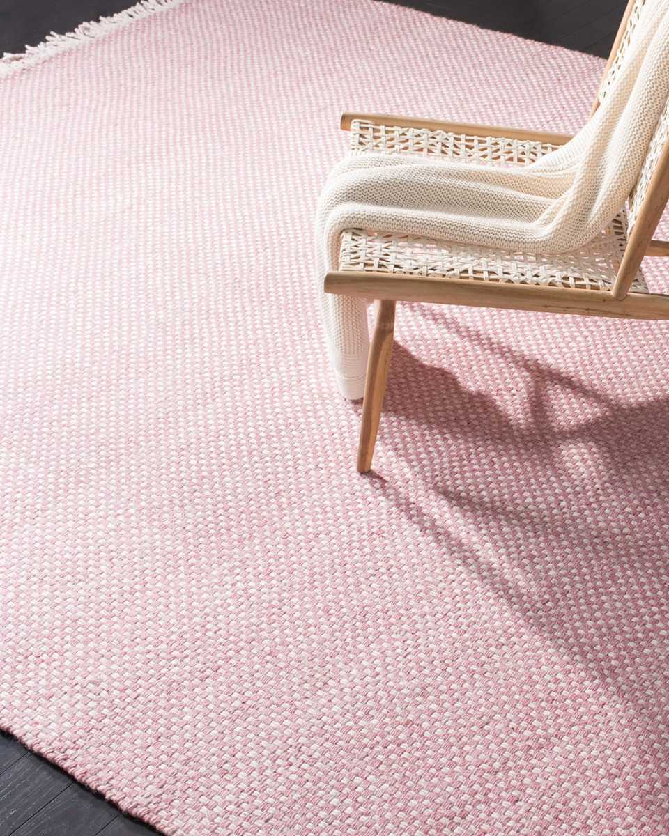 Amalie Pink Flat-Weave Rug, 6' x 9'